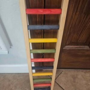 Wood Ladder for Large Birds Parrots 24" X 6"